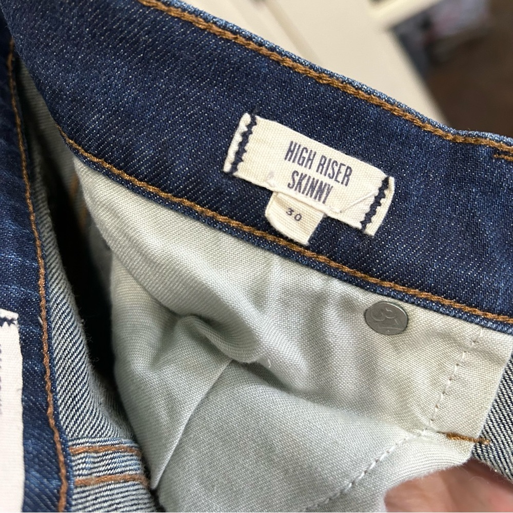 Madewell High Riser Skinny Jeans Sz 30 - Picture 4 of 5